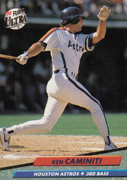 1992 Fleer Ultra Baseball #200 Ken Caminiti  Houston Astros  Image 1