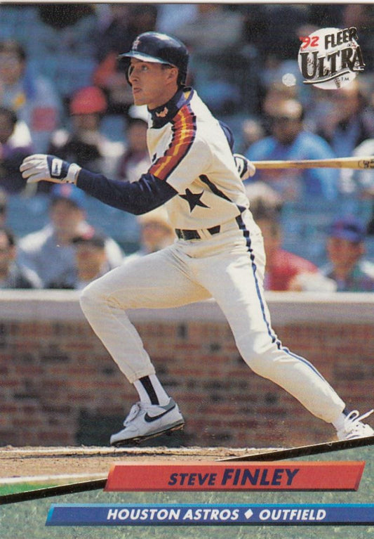 1992 Fleer Ultra Baseball #202 Steve Finley  Houston Astros  Image 1