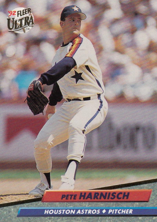 1992 Fleer Ultra Baseball #204 Pete Harnisch  Houston Astros  Image 1