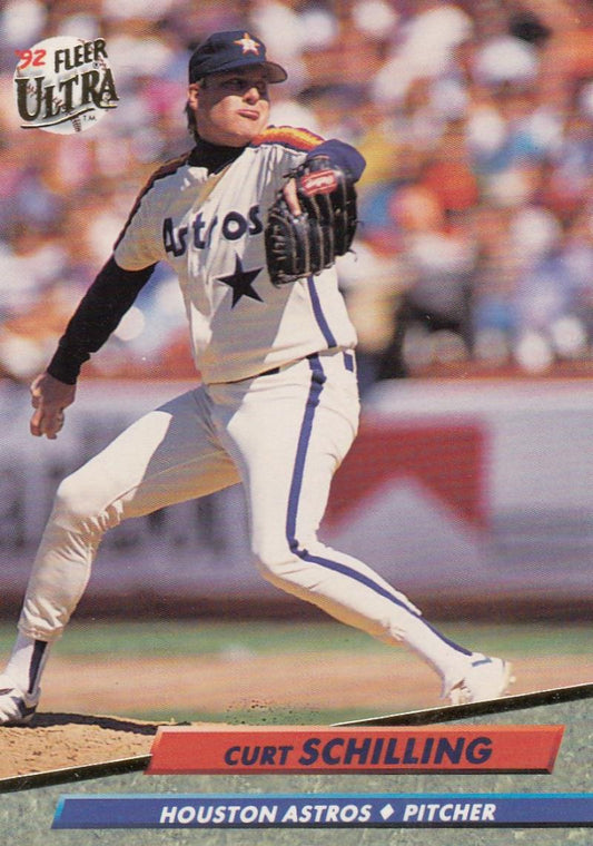 1992 Fleer Ultra Baseball #208 Curt Schilling  Houston Astros  Image 1