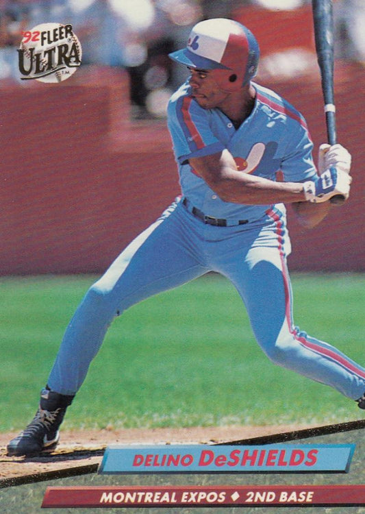 1992 Fleer Ultra Baseball #220 Delino DeShields  Montreal Expos  Image 1