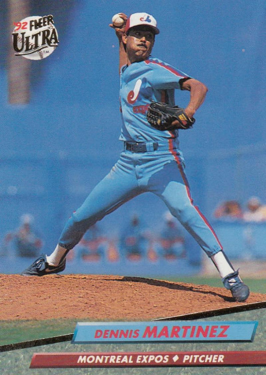 1992 Fleer Ultra Baseball #223 Dennis Martinez  Montreal Expos  Image 1