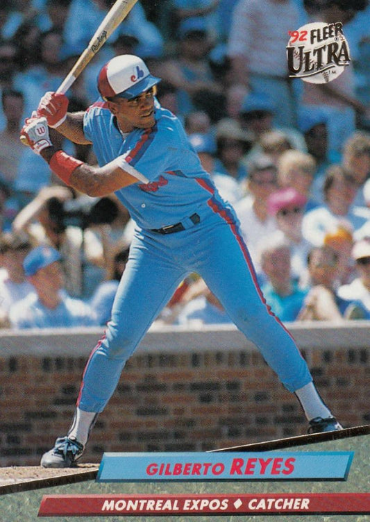 1992 Fleer Ultra Baseball #225 Gilberto Reyes  Montreal Expos  Image 1