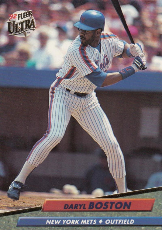 1992 Fleer Ultra Baseball #227 Daryl Boston  New York Mets  Image 1