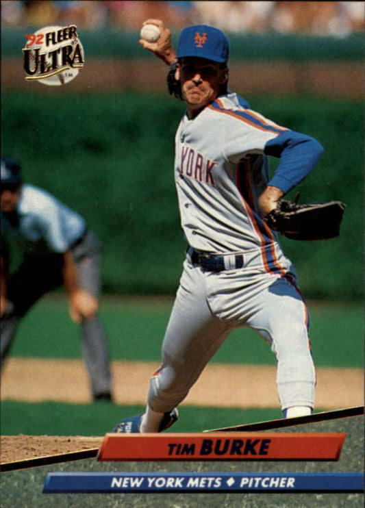 1992 Fleer Ultra Baseball #228 Tim Burke  New York Mets  Image 1