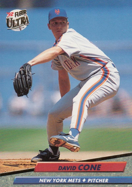1992 Fleer Ultra Baseball #230 David Cone  New York Mets  Image 1