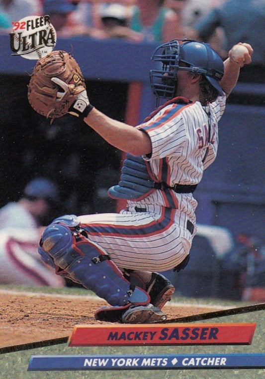 1992 Fleer Ultra Baseball #237 Mackey Sasser  New York Mets  Image 1