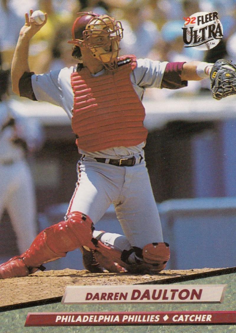 1992 Fleer Ultra Baseball #240 Darren Daulton Philadelphia Phillies Image 1