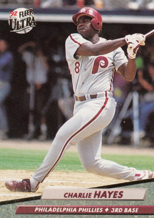 1992 Fleer Ultra Baseball #243 Charlie Hayes  Philadelphia Phillies  Image 1