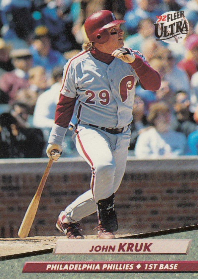 1992 Fleer Ultra Baseball #246 John Kruk Philadelphia Phillies Image 1