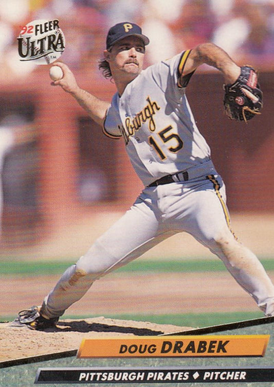 1992 Fleer Ultra Baseball #253 Doug Drabek  Pittsburgh Pirates  Image 1