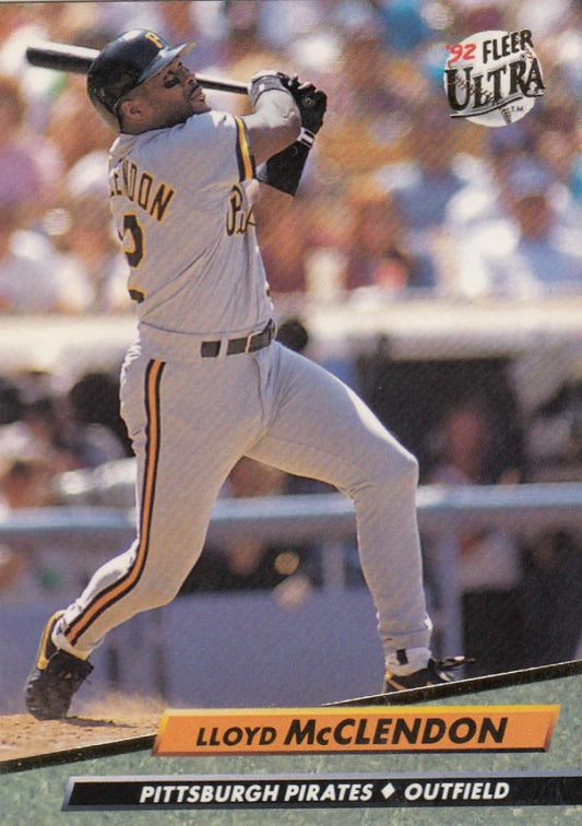 1992 Fleer Ultra Baseball #256 Lloyd McClendon  Pittsburgh Pirates  Image 1
