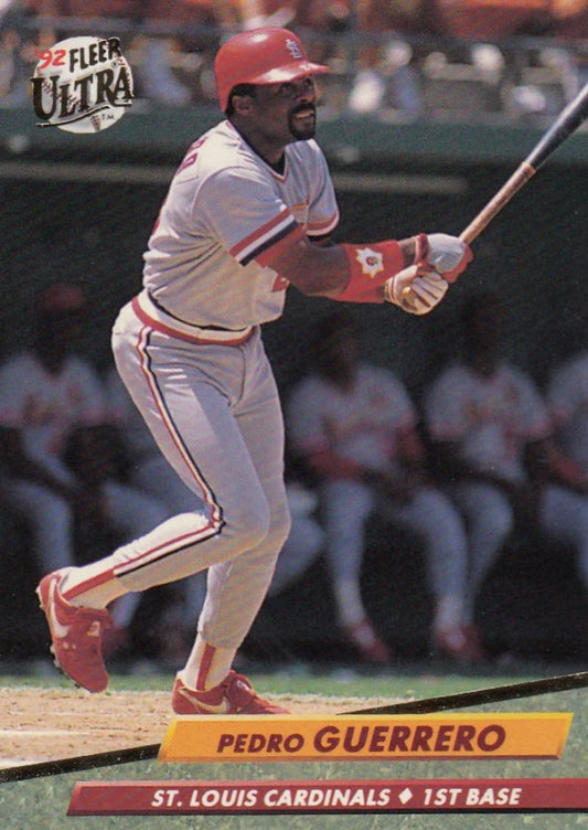 1992 Fleer Ultra Baseball #263 Pedro Guerrero  St. Louis Cardinals  Image 1
