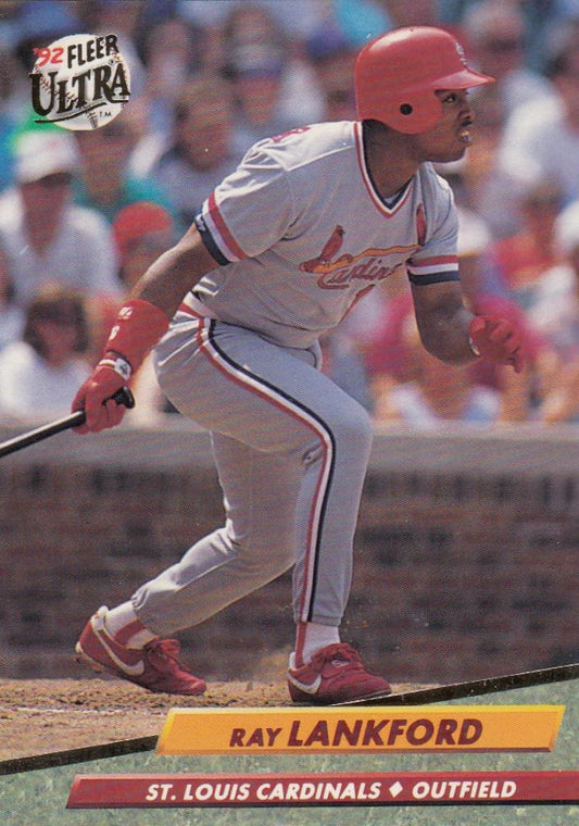 1992 Fleer Ultra Baseball #265 Ray Lankford  St. Louis Cardinals  Image 1