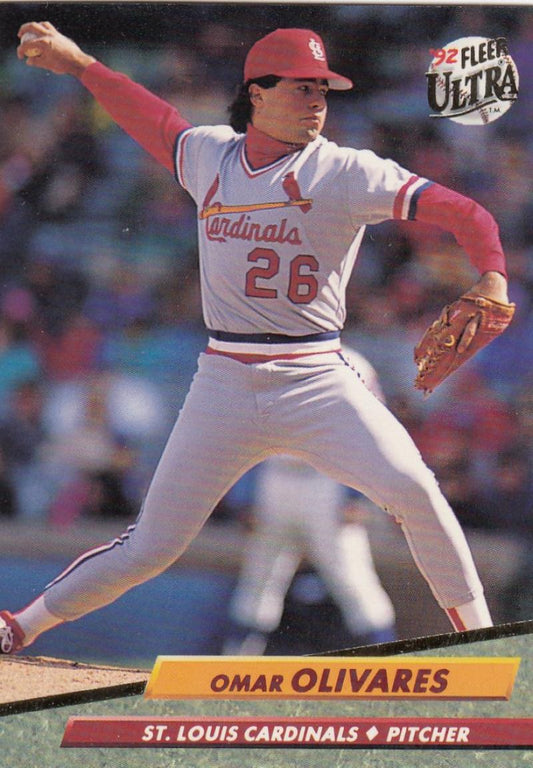 1992 Fleer Ultra Baseball #266 Omar Olivares  St. Louis Cardinals  Image 1