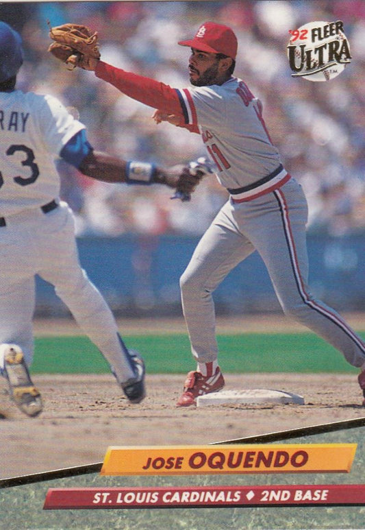 1992 Fleer Ultra Baseball #267 Jose Oquendo  St. Louis Cardinals  Image 1