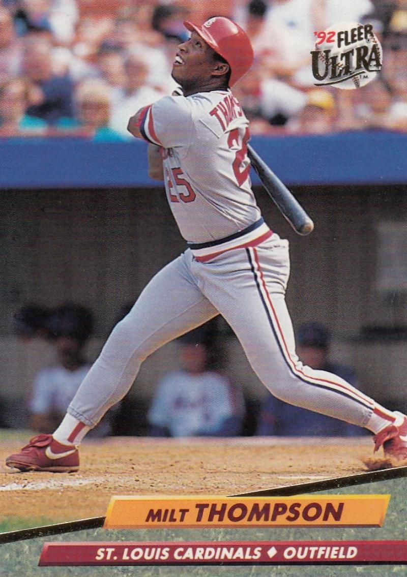 1992 Fleer Ultra Baseball #272 Milt Thompson St. Louis Cardinals Image 1