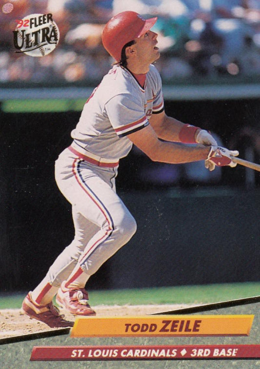 1992 Fleer Ultra Baseball #273 Todd Zeile  St. Louis Cardinals  Image 1