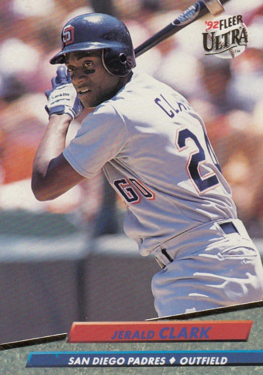 1992 Fleer Ultra Baseball #275 Jerald Clark  San Diego Padres  Image 1