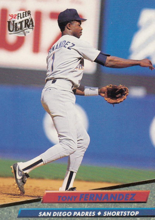 1992 Fleer Ultra Baseball #276 Tony Fernandez  San Diego Padres  Image 1