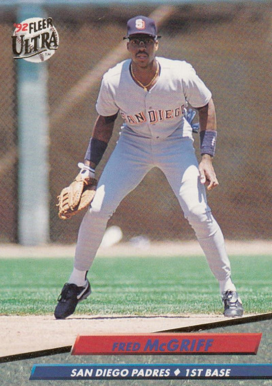 1992 Fleer Ultra Baseball #282 Fred McGriff  San Diego Padres  Image 1