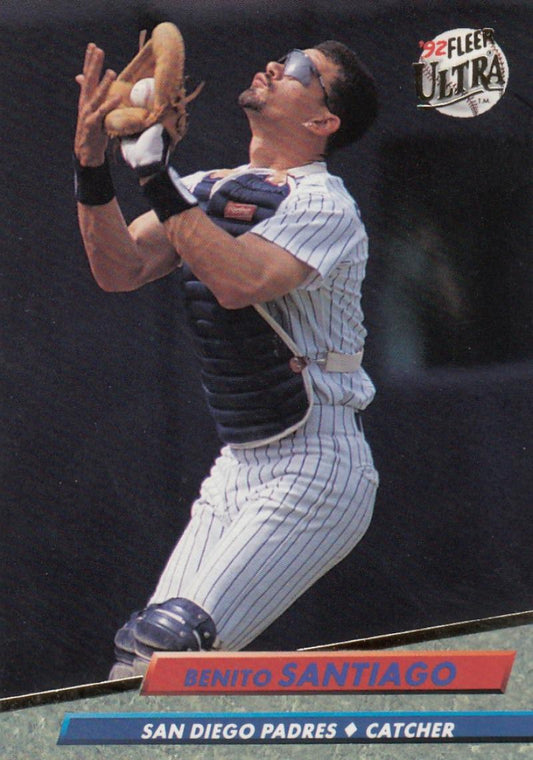 1992 Fleer Ultra Baseball #283 Benito Santiago  San Diego Padres  Image 1