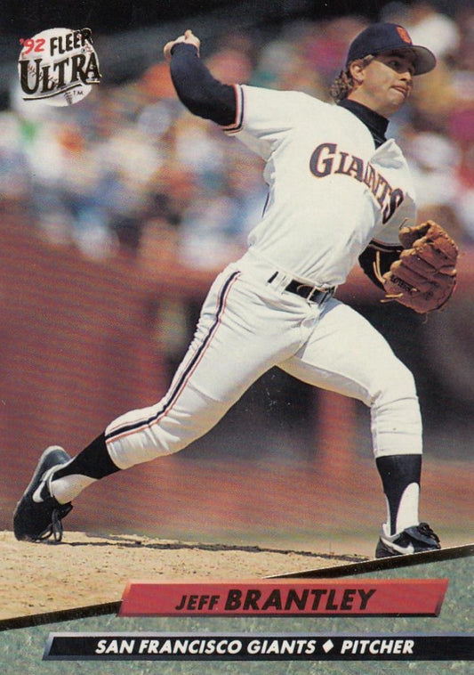 1992 Fleer Ultra Baseball #285 Jeff Brantley  San Francisco Giants  Image 1