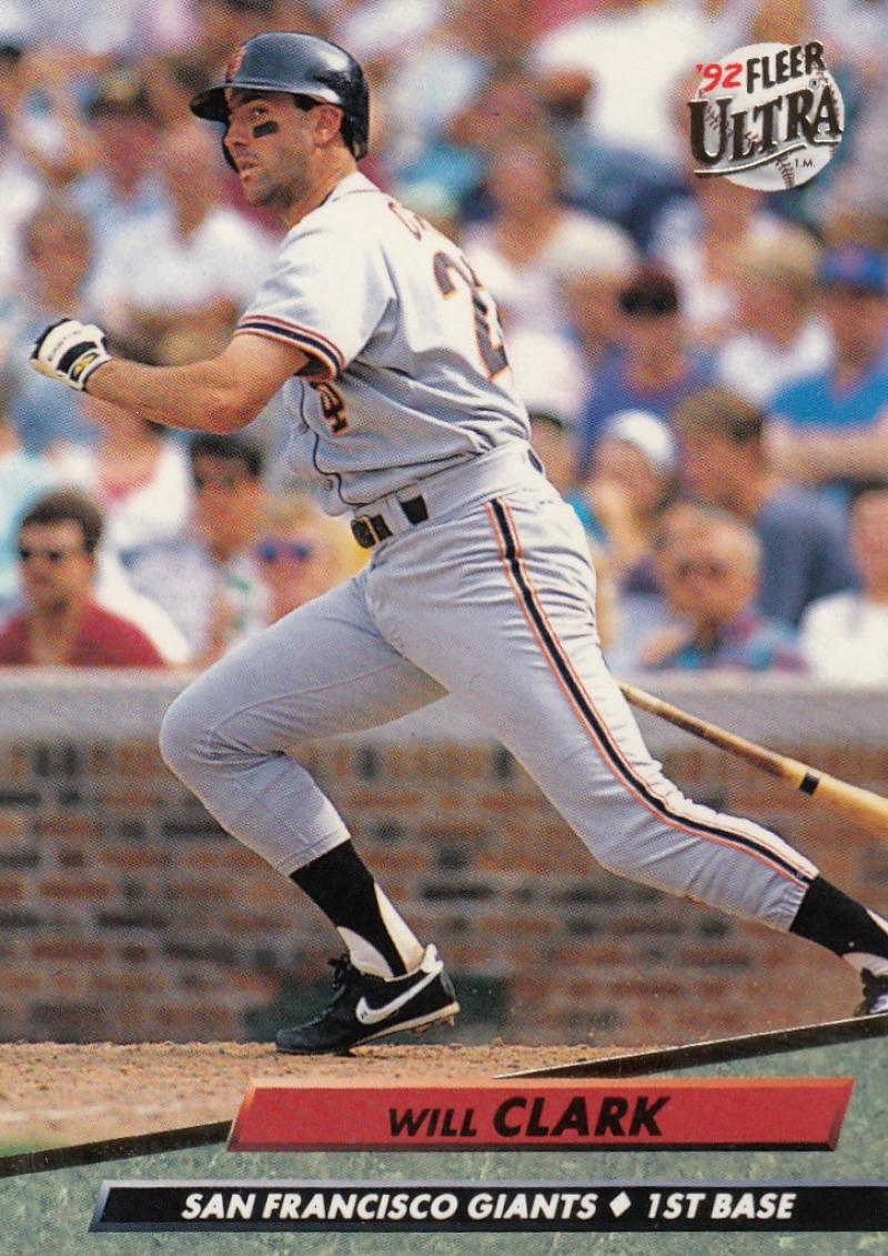 1992 Fleer Ultra Baseball #287 Will Clark San Francisco Giants Image 1