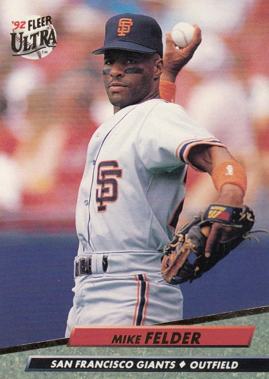 1992 Fleer Ultra Baseball #291 Mike Felder  San Francisco Giants  Image 1