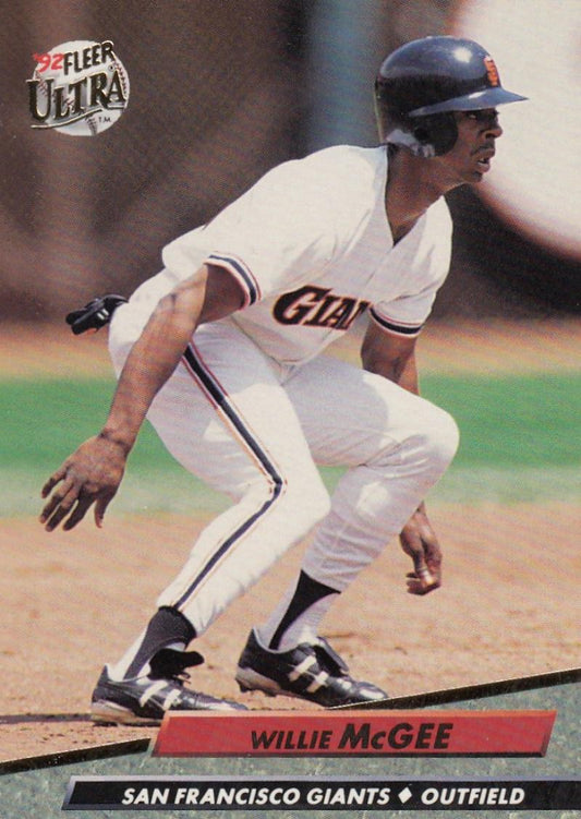 1992 Fleer Ultra Baseball #294 Willie McGee  San Francisco Giants  Image 1