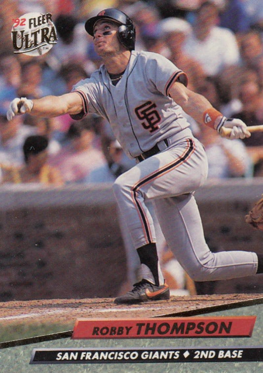 1992 Fleer Ultra Baseball #295 Robby Thompson  San Francisco Giants  Image 1
