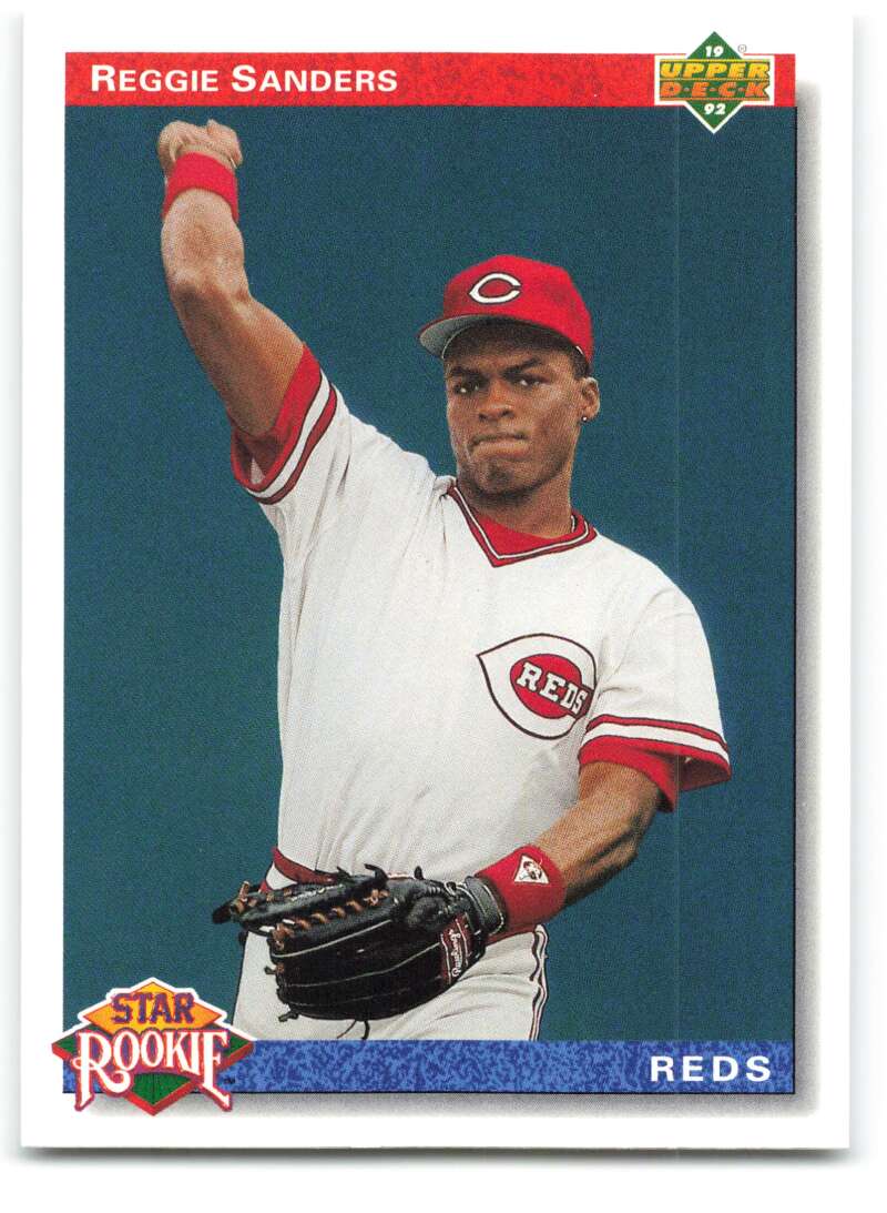 1992 Upper Deck #27 Reggie Sanders Cincinnati Reds Image 1