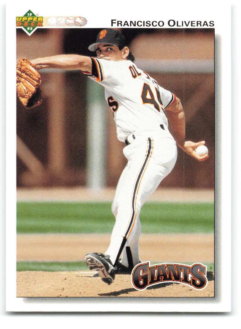 1992 Upper Deck #49 Francisco Oliveras San Francisco Giants Image 1