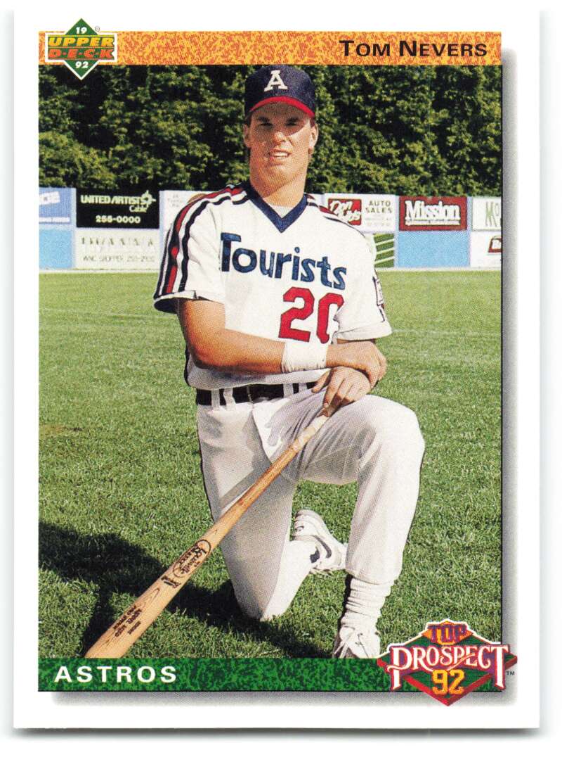 1992 Upper Deck #53 Tom Nevers TP Houston Astros Image 1