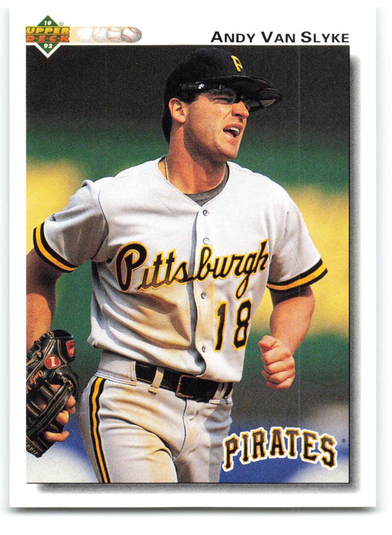1992 Upper Deck #132 Andy Van Slyke Pittsburgh Pirates Image 1