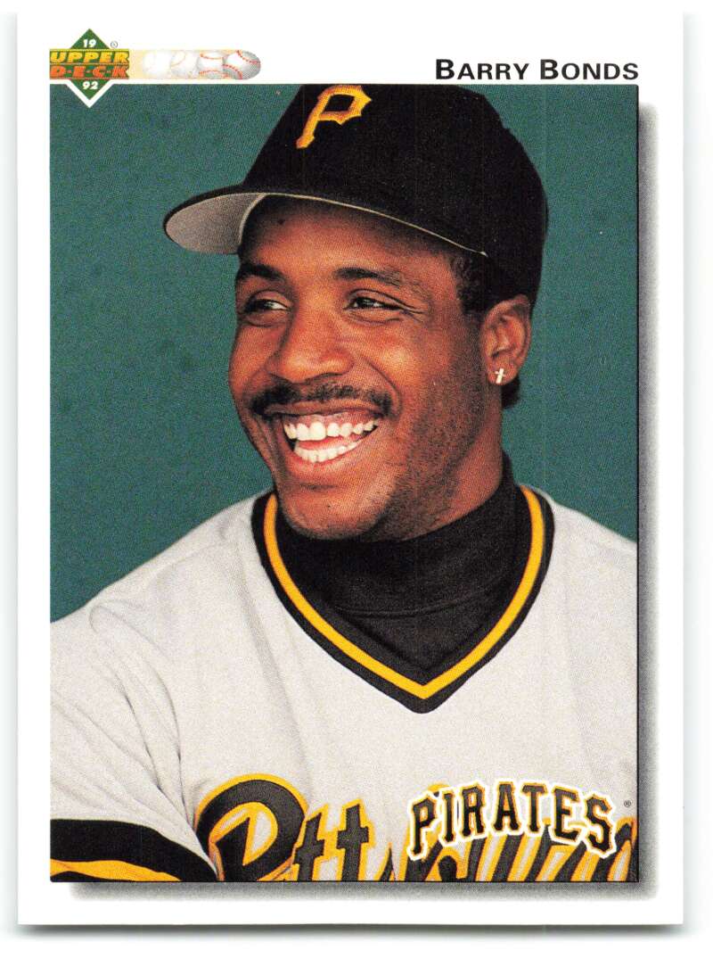 1992 Upper Deck #134 Barry Bonds Pittsburgh Pirates Image 1