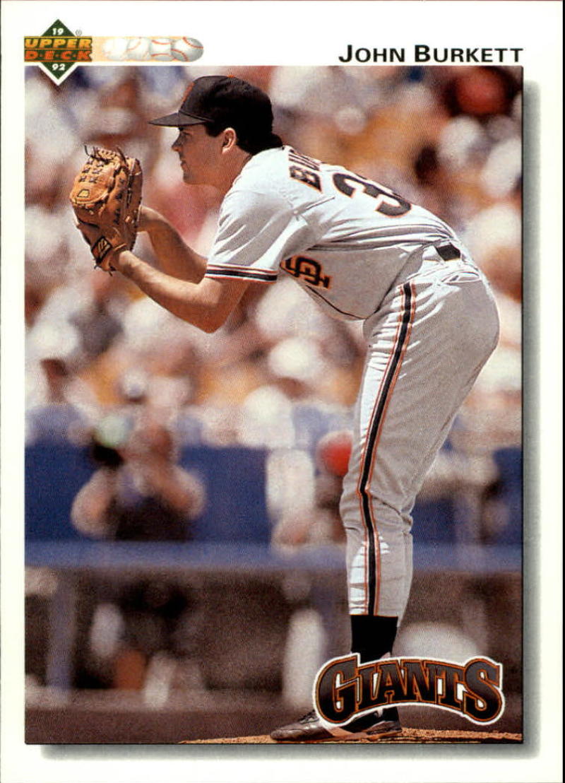 1992 Upper Deck #148 John Burkett San Francisco Giants Image 1