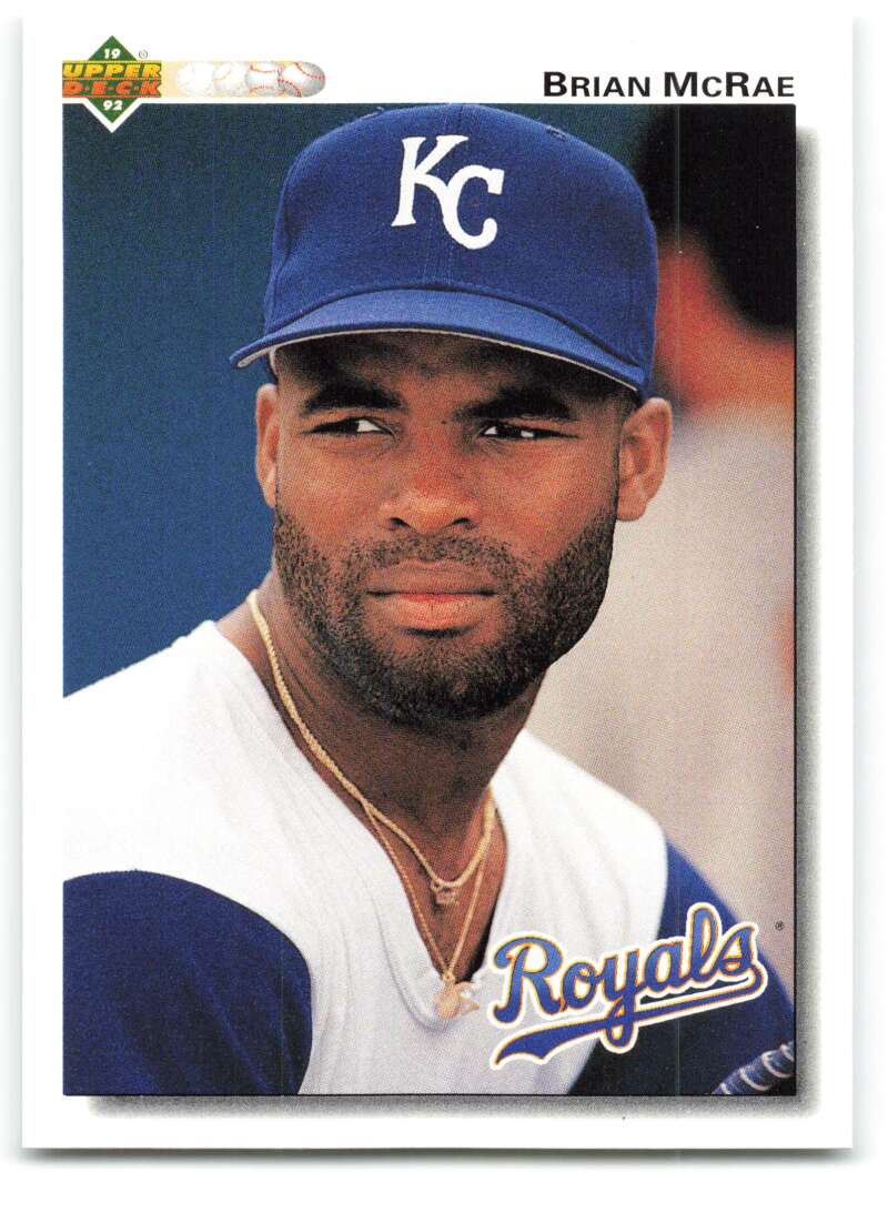 1992 Upper Deck #157 Brian McRae Kansas City Royals Image 1