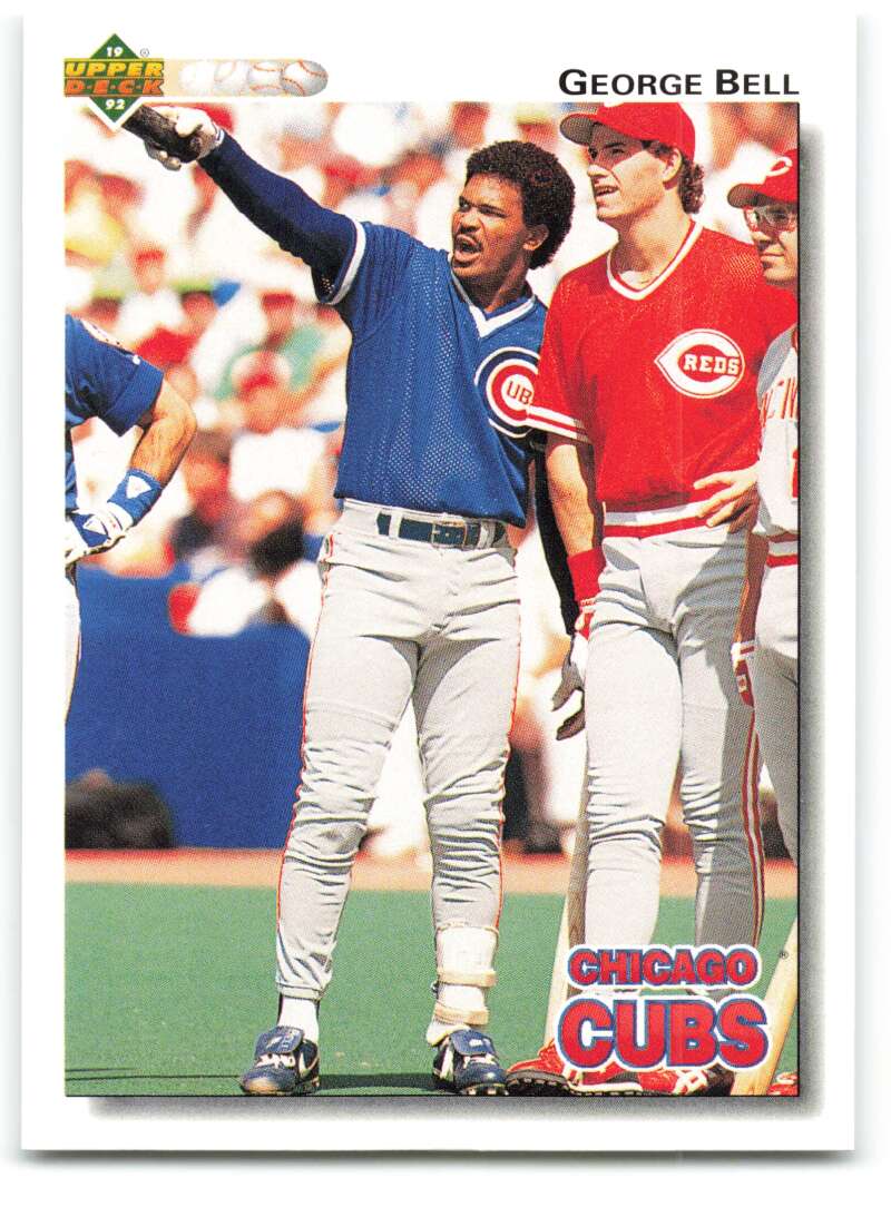1992 Upper Deck #236 George Bell Chicago Cubs Image 1