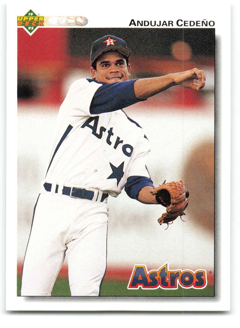 1992 Upper Deck #257 Andujar Cedeno Houston Astros Image 1