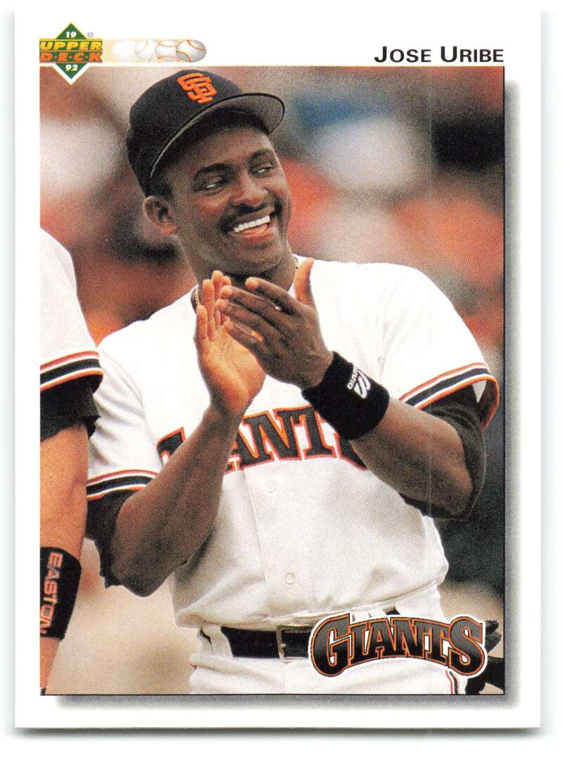 1992 Upper Deck #270 Jose Uribe San Francisco Giants Image 1