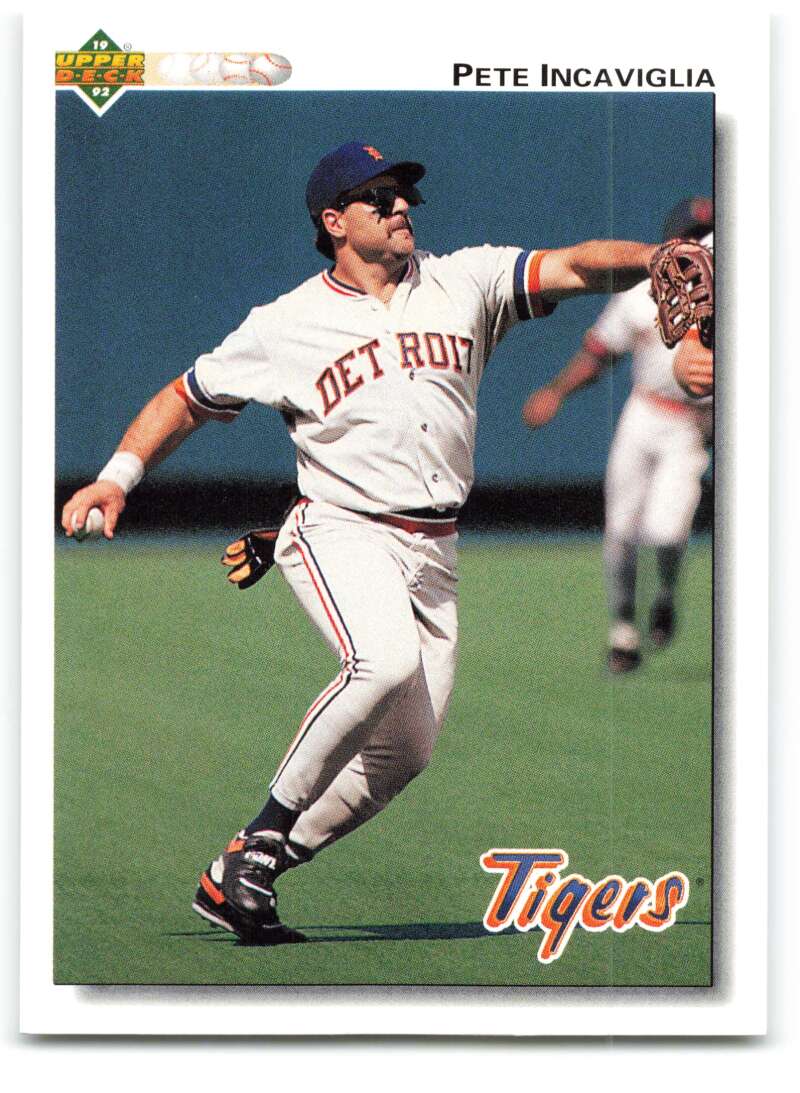 1992 Upper Deck #271 Pete Incaviglia Detroit Tigers Image 1