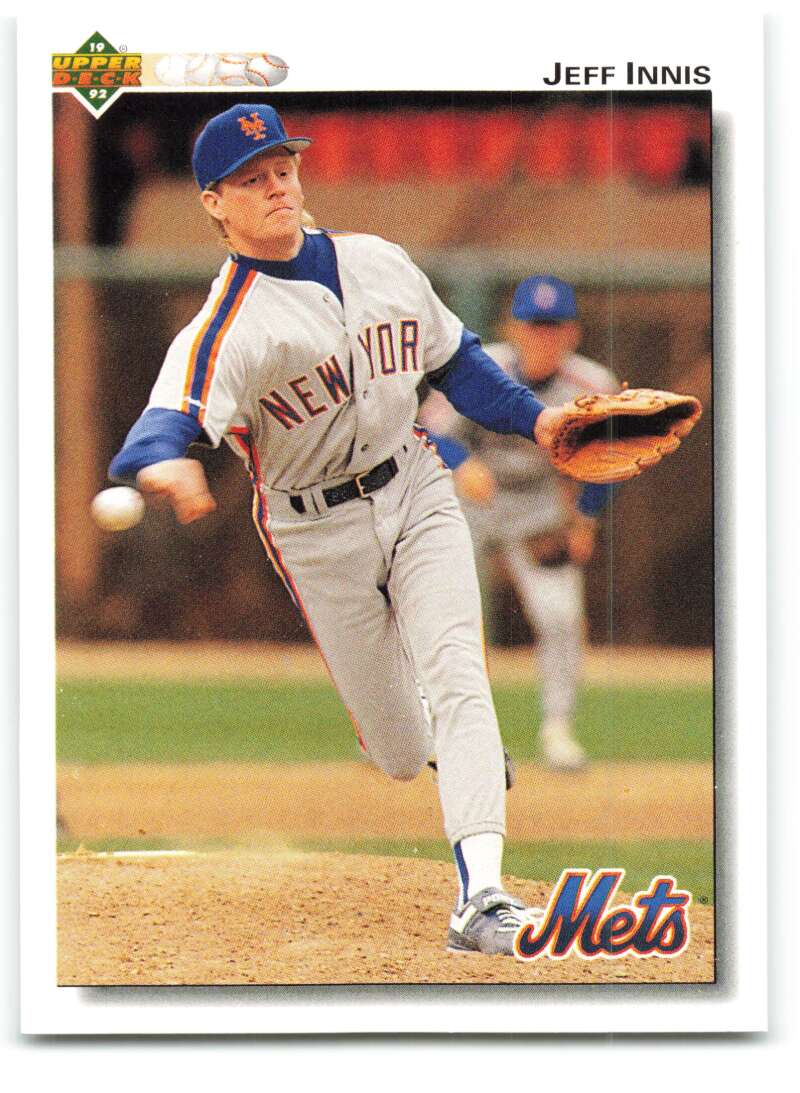 1992 Upper Deck #298 Jeff Innis New York Mets Image 1
