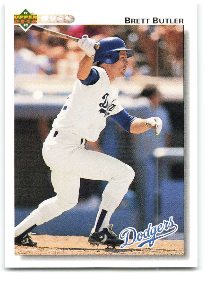 1992 Upper Deck #307 Brett Butler Los Angeles Dodgers Image 1