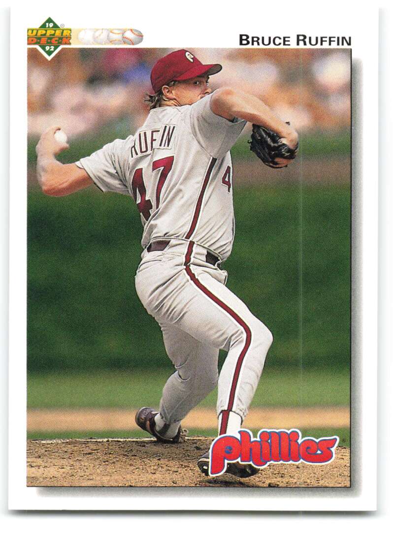 1992 Upper Deck #309 Bruce Ruffin Philadelphia Phillies Image 1
