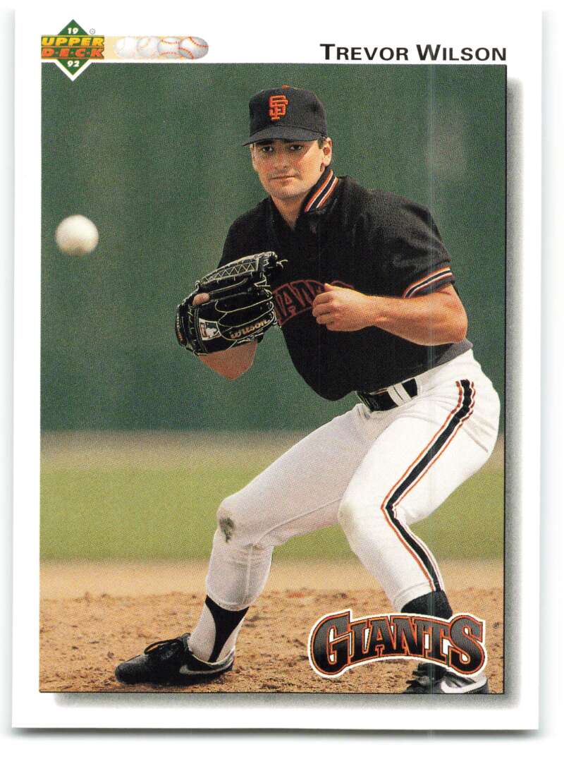 1992 Upper Deck #337 Trevor Wilson San Francisco Giants Image 1