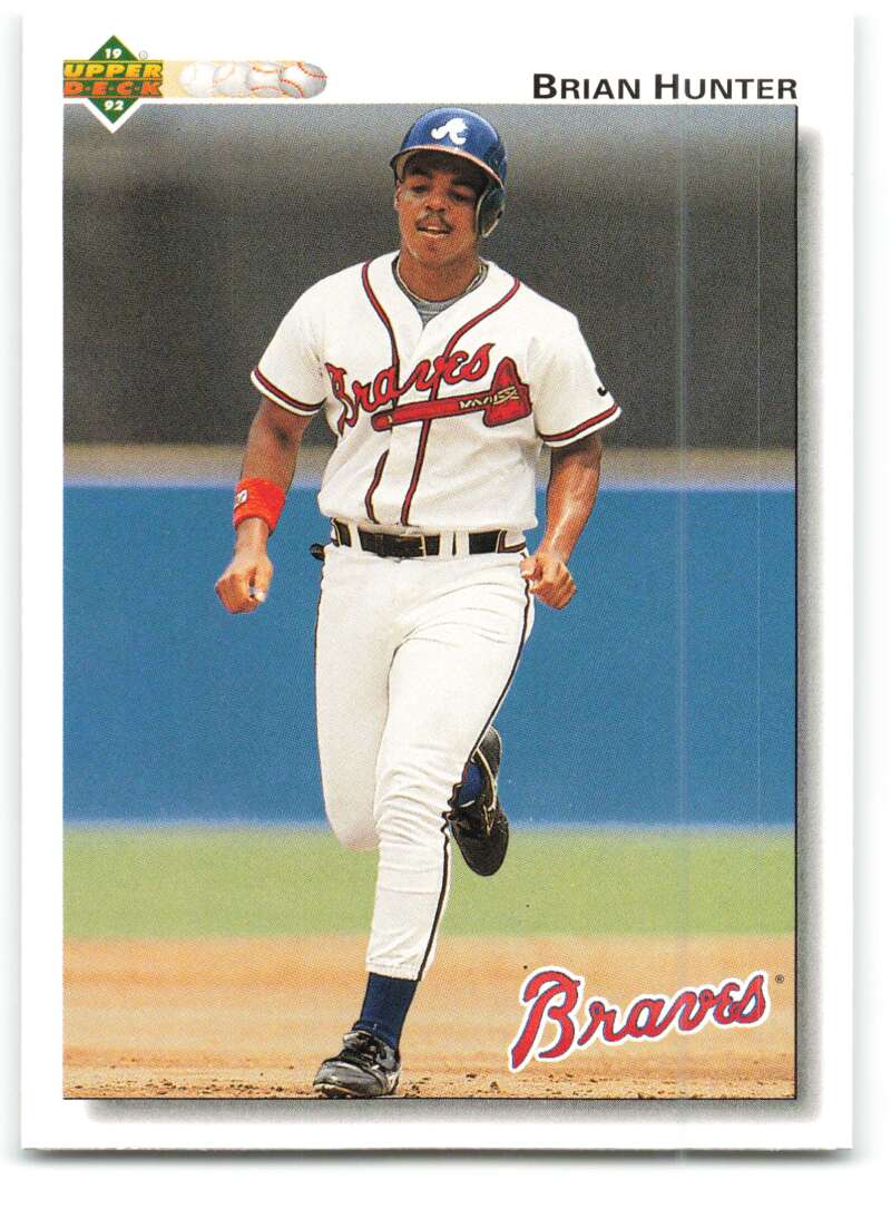 1992 Upper Deck #366 Brian Hunter Atlanta Braves Image 1