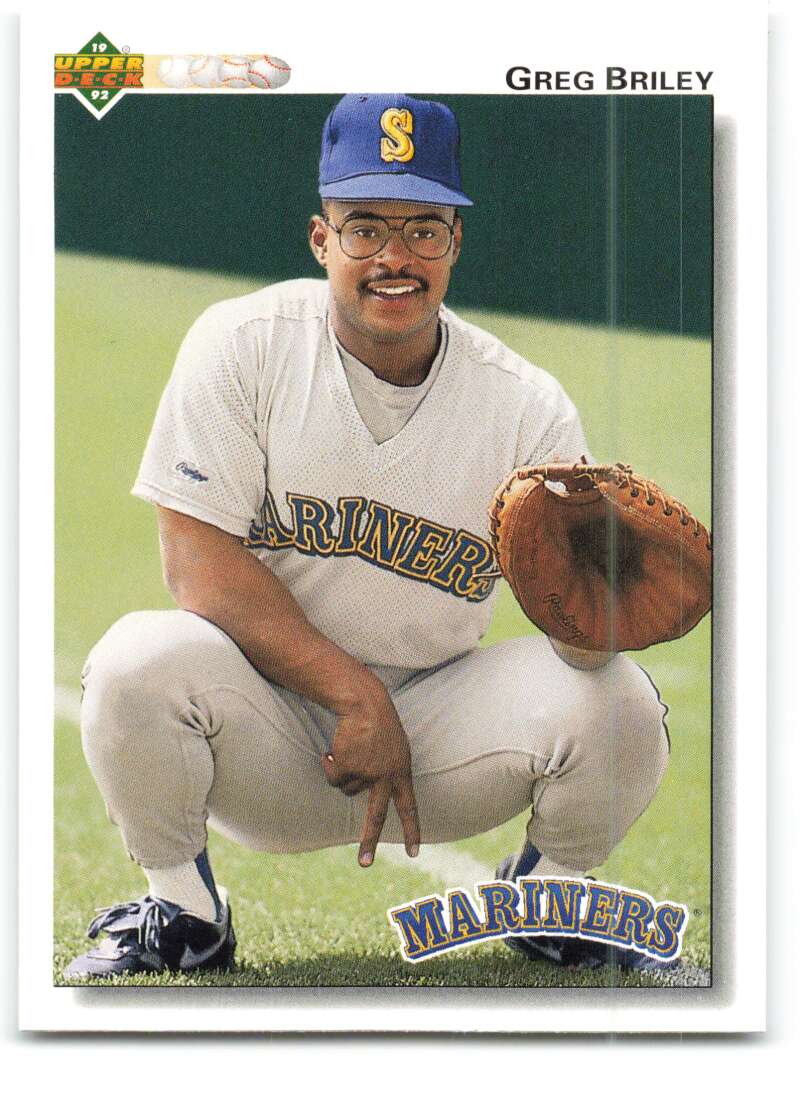 1992 Upper Deck #369 Greg Briley Seattle Mariners Image 1