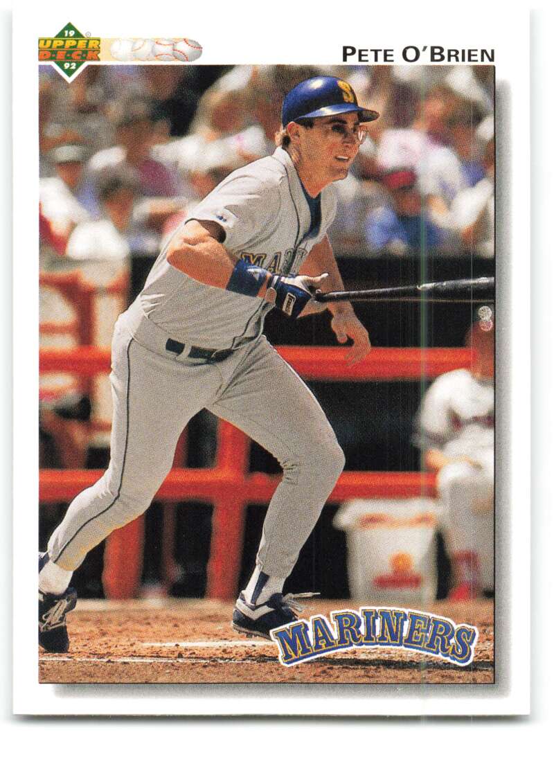 1992 Upper Deck #388 Pete O'Brien Seattle Mariners Image 1