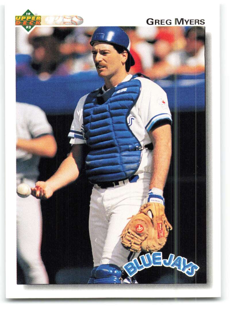 1992 Upper Deck #407 Greg Myers Toronto Blue Jays Image 1